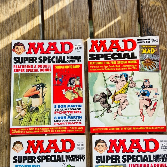 Vintage Mad Magazine Super Special Collection Seventies Comics set of 6 - Picture 2 of 15